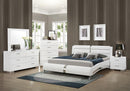 Jeremaine 5-piece Queen Bedroom Set Glossy White - Furniture Center (NY)