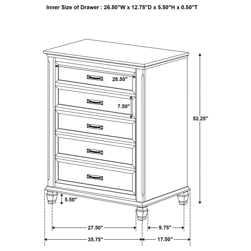Devon Bedroom Set White