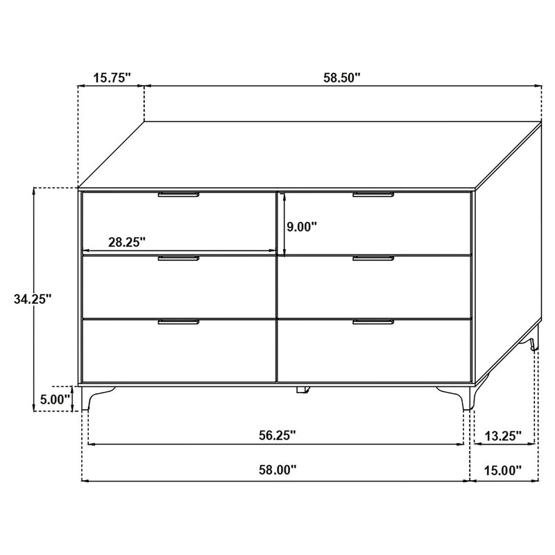 Kendall 5 Pc Bedroom Set - Furniture Center (NY)
