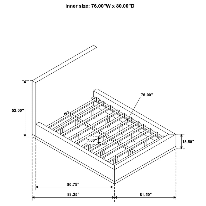 Knox Eastern King Bed - Furniture Center (NY)