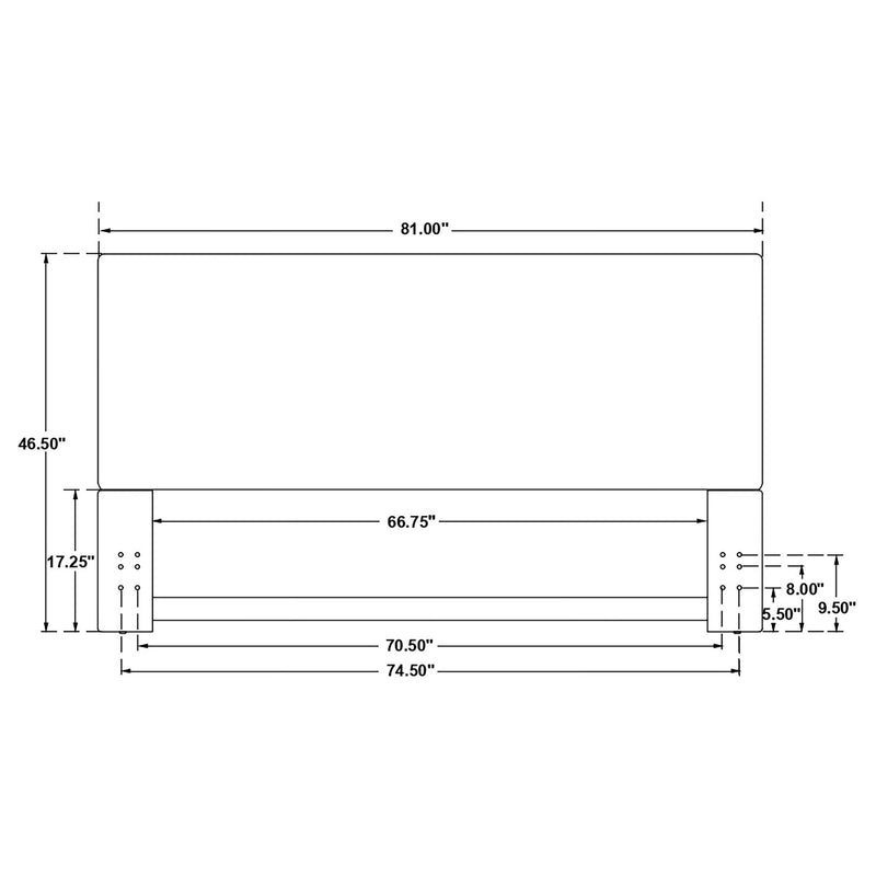 Izzy Eastern / California King Headboard - Furniture Center (NY)
