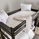 Arlette Twin/Twin Bunk Bed Brown, Black, Gray, & White
