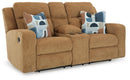 Kanlow Reclining Loveseat with Console - Furniture Center (NY)