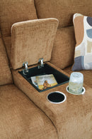 Kanlow Reclining Loveseat with Console - Furniture Center (NY)