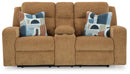 Kanlow Reclining Loveseat with Console - Furniture Center (NY)