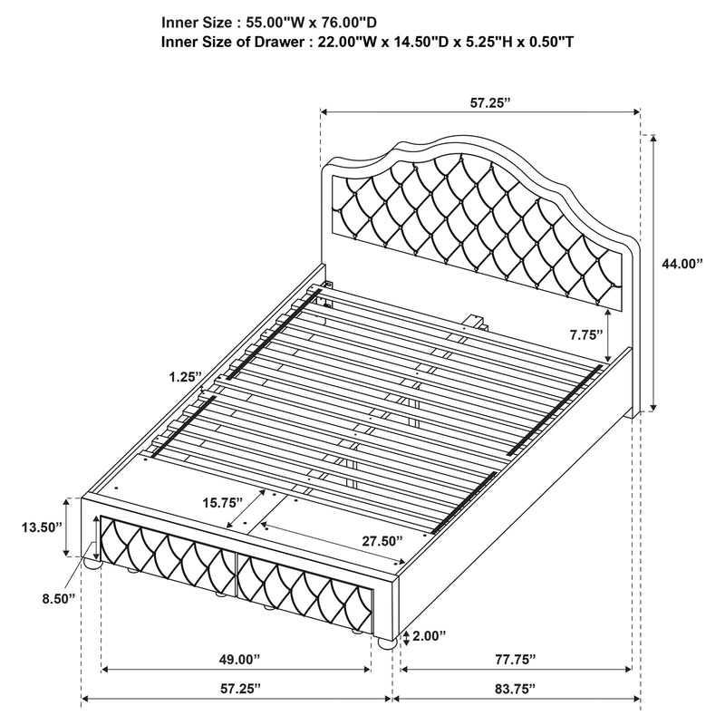 Ashleigh Full Bed - Furniture Center (NY)