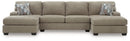Newellen Sectional with Double Chaise - Furniture Center (NY)