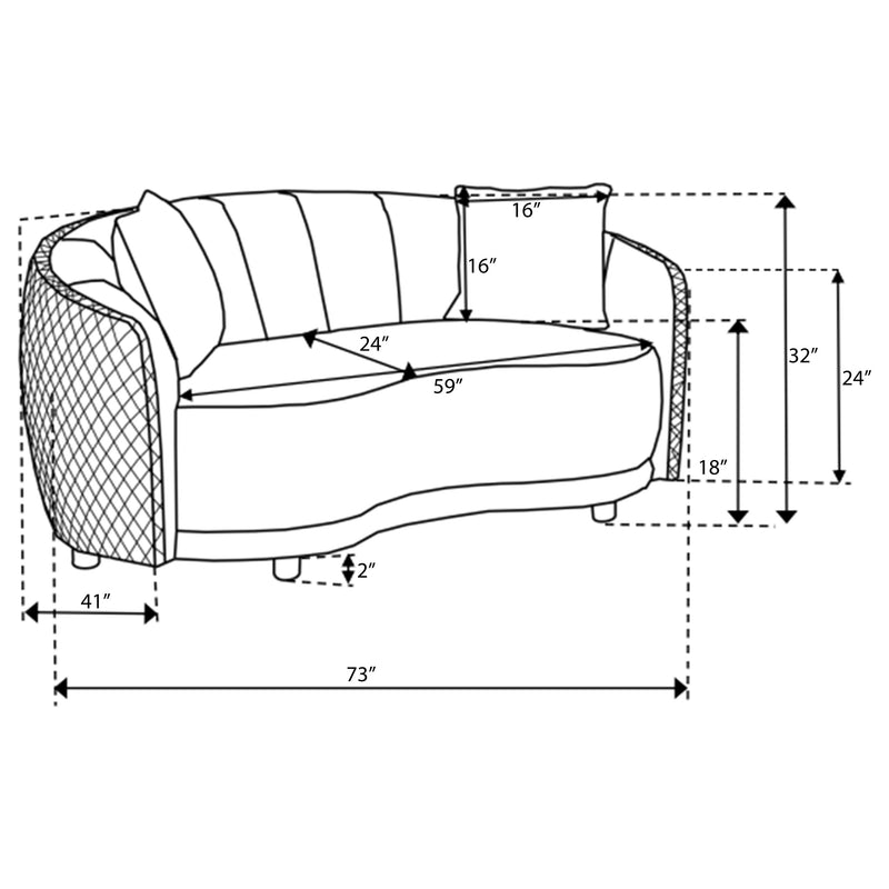 Brookside Stationary 2 Pc Set - Furniture Center (NY)