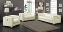 Chaviano 3-piece Upholstered Tufted Sofa Set Pearl White - Furniture Center (NY)