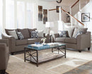 Salizar Upholstered Flared Arm Living Room Set Grey - Furniture Center (NY)
