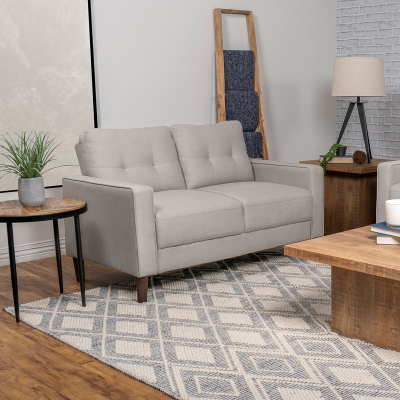 Bowen Upholstered Track Arms Tufted Loveseat - Furniture Center (NY)