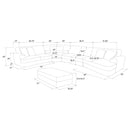 Emberson Upholstered Modular Sectional Sofa Ivory