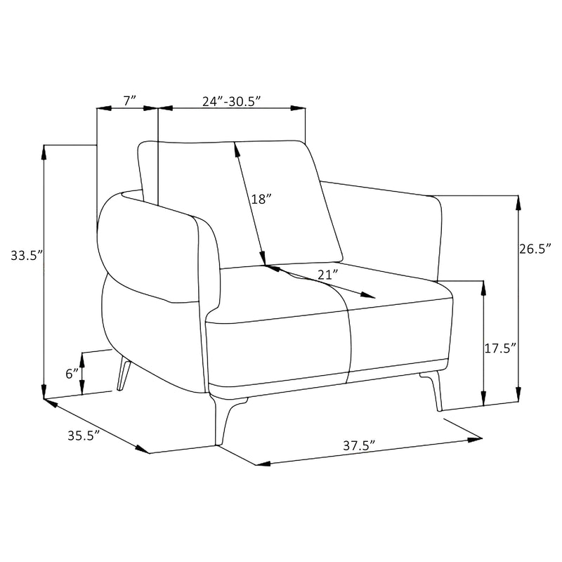 Lively Accent Chair - Furniture Center (NY)
