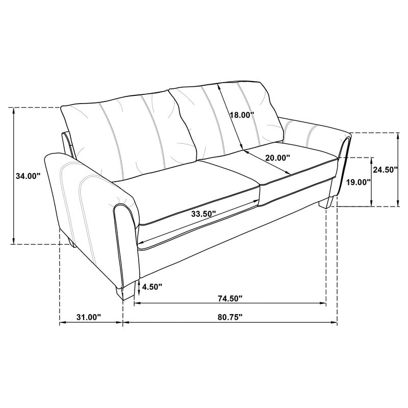 Davis Stationary 2 Pc Set - Furniture Center (NY)