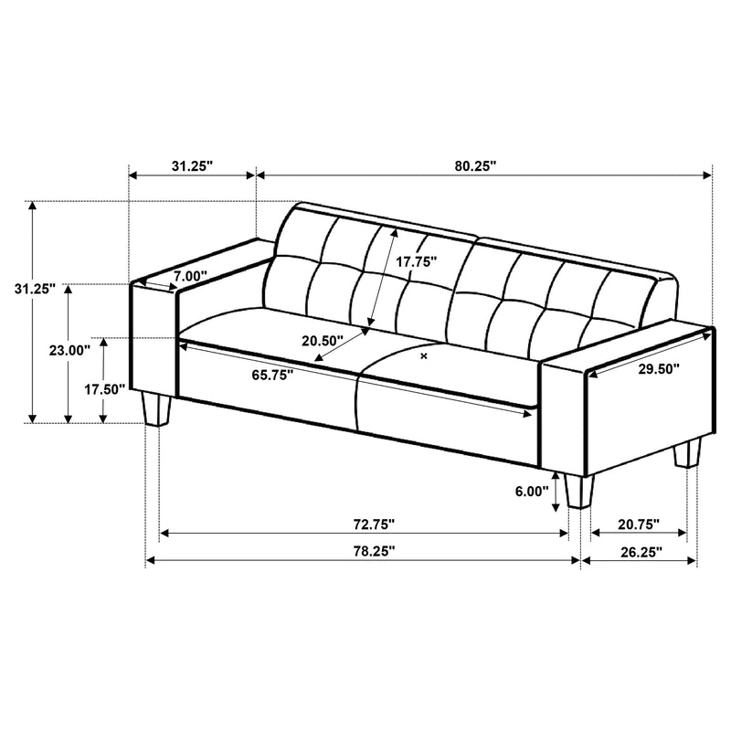 Deerhurst Stationary Sofa - Furniture Center (NY)