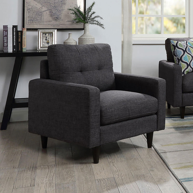 Watsonville Tufted Back Chair Grey image