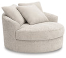 Cuddle Plush Oversized Swivel Accent Chair