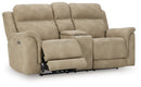 Next-Gen DuraPella Power Reclining Loveseat with Console - Furniture Center (NY)