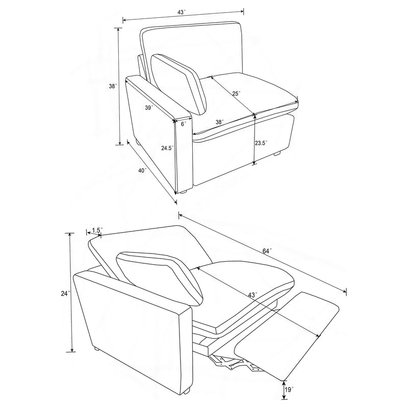 Collins Power Reclining Sofa - Furniture Center (NY)