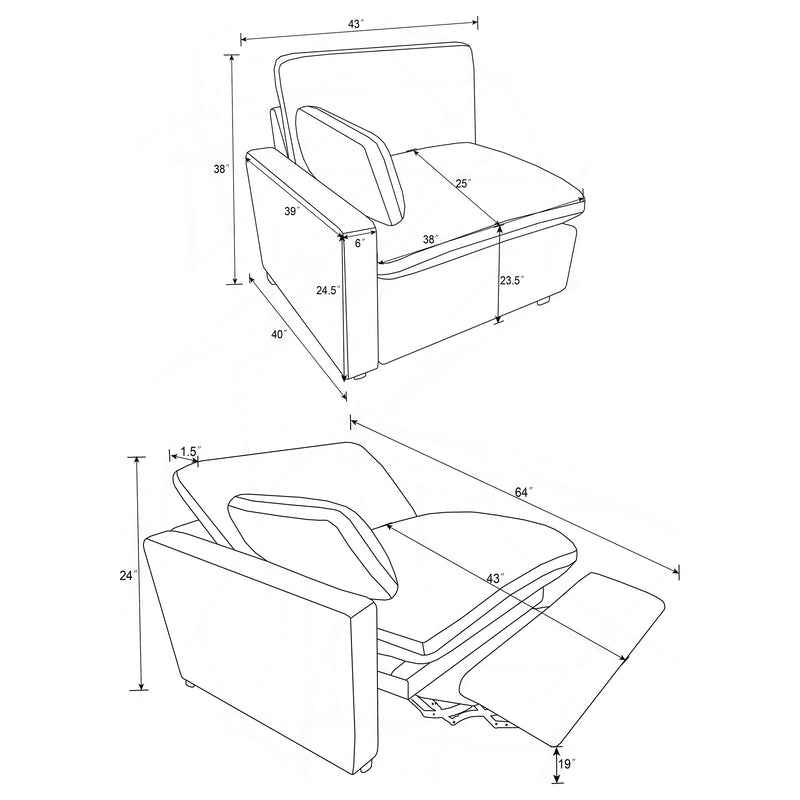 Collins Power Reclining Sofa - Furniture Center (NY)