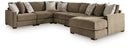 Camellia-Court Sectional with Chaise - Furniture Center (NY)