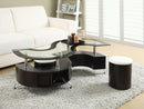 Buckley 3-piece Coffee Table and Stools Set Cappuccino - Furniture Center (NY)