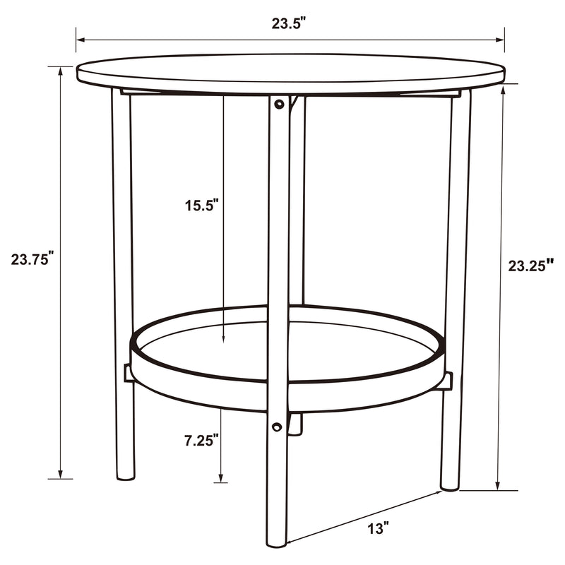Delfin End & Side Table - Furniture Center (NY)