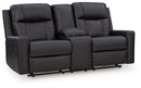 Mackmenville Reclining Loveseat with Console - Furniture Center (NY)