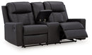 Mackmenville Reclining Loveseat with Console - Furniture Center (NY)