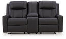 Mackmenville Reclining Loveseat with Console - Furniture Center (NY)