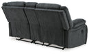Draycoll Reclining Loveseat with Console - Furniture Center (NY)