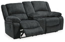 Draycoll Reclining Loveseat with Console - Furniture Center (NY)