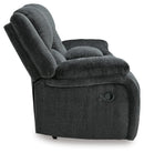 Draycoll Reclining Loveseat with Console - Furniture Center (NY)