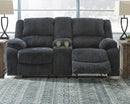 Draycoll Reclining Loveseat with Console - Furniture Center (NY)
