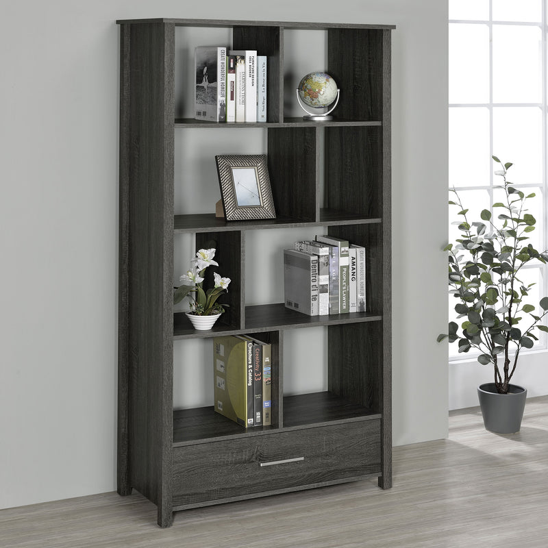 Dylan Rectangular 8-shelf Bookcase - Furniture Center (NY)