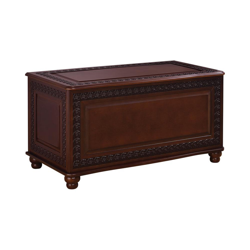 Finlay Flip Open Storage Cedar Chest Deep Tobacco image