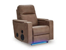 Lorrenton Power Glider Recliner with Audio System - Furniture Center (NY)