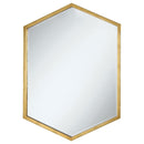 Bledel Hexagon Shaped Wall Mirror Gold - Furniture Center (NY)
