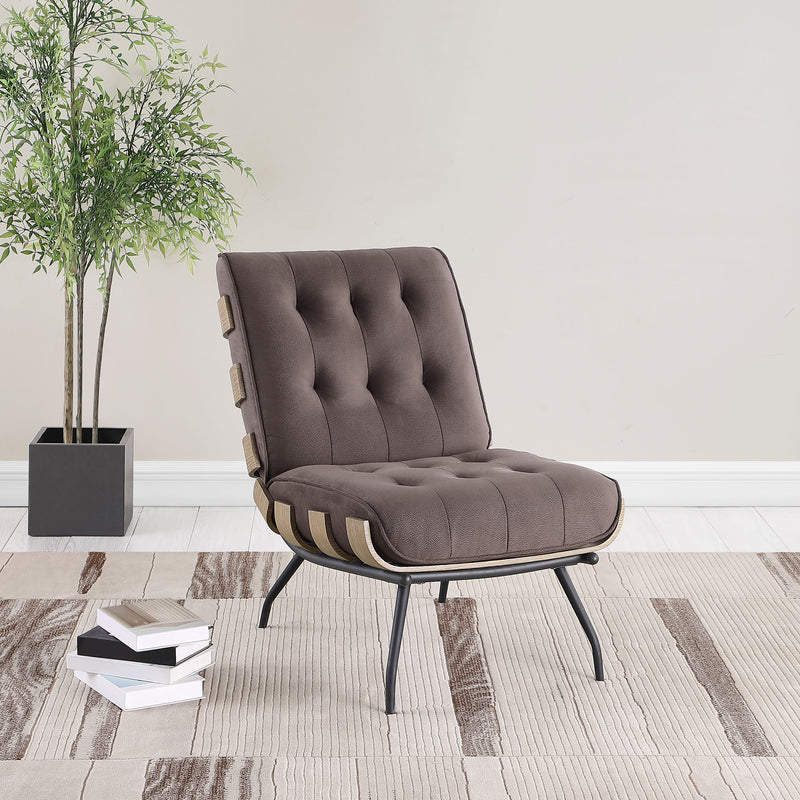 Aloma Armless Tufted Accent Chair - Furniture Center (NY)