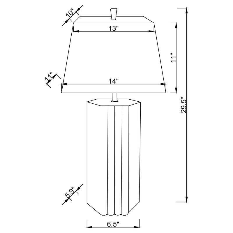 Elena Table Lamp - Furniture Center (NY)