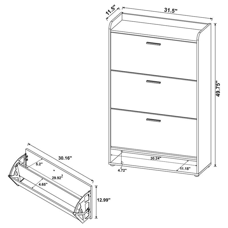 Denia Shoe Cabinet - Furniture Center (NY)