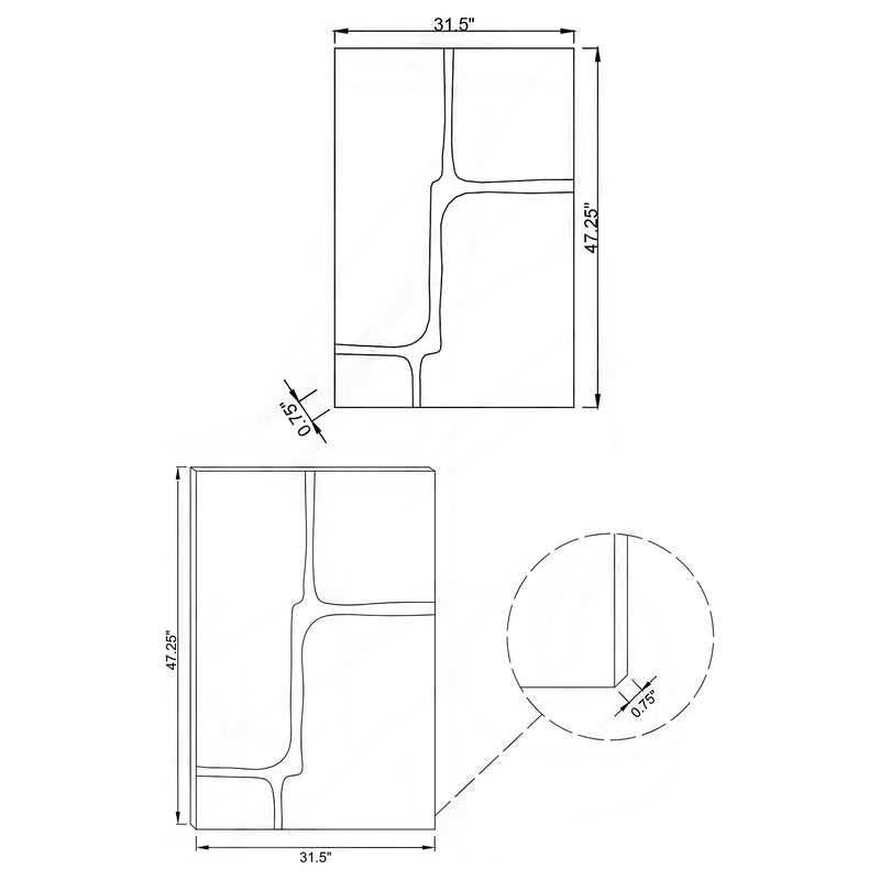 Kimberly Wall Mirror - Furniture Center (NY)