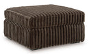 Midnight-Madness Oversized Accent Ottoman - Furniture Center (NY)