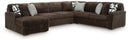 Midnight-Madness Sectional with Chaise - Furniture Center (NY)