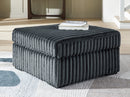 Midnight-Madness Oversized Accent Ottoman - Furniture Center (NY)