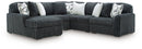Midnight-Madness Sectional with Chaise - Furniture Center (NY)
