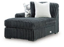 Midnight-Madness Double Chaise 3-Piece Sectional - Furniture Center (NY)