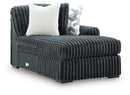 Midnight-Madness Double Chaise 3-Piece Sectional - Furniture Center (NY)