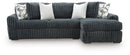 Midnight-Madness Sectional Sofa with Chaise - Furniture Center (NY)