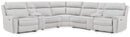 Social Pointe Reclining Sectional with Storage Consoles - Furniture Center (NY)